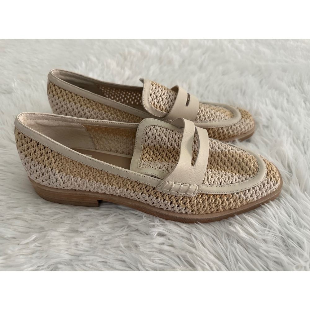 Dolce‎ Vita Halley Women's Raffia Loafer Shoes sz 9